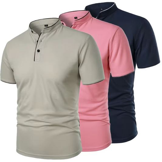 Men’s Summer Short-Sleeve Polo Shirt – Breathable & Lightweight Comfort