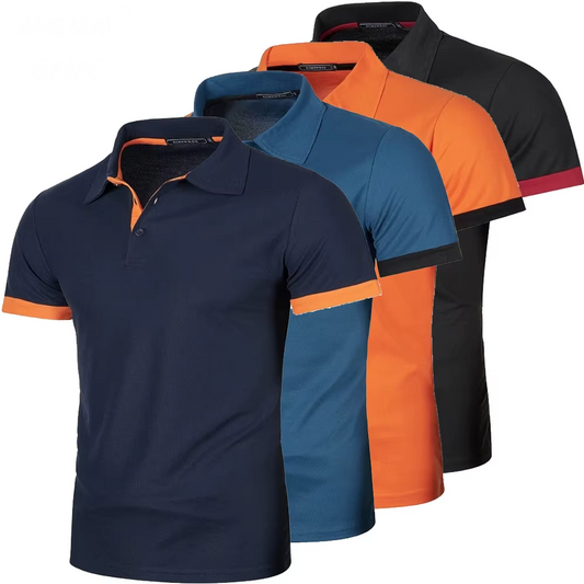 New Men's Short Sleeve Polo Shirt – Casual, Lightweight & Stylish