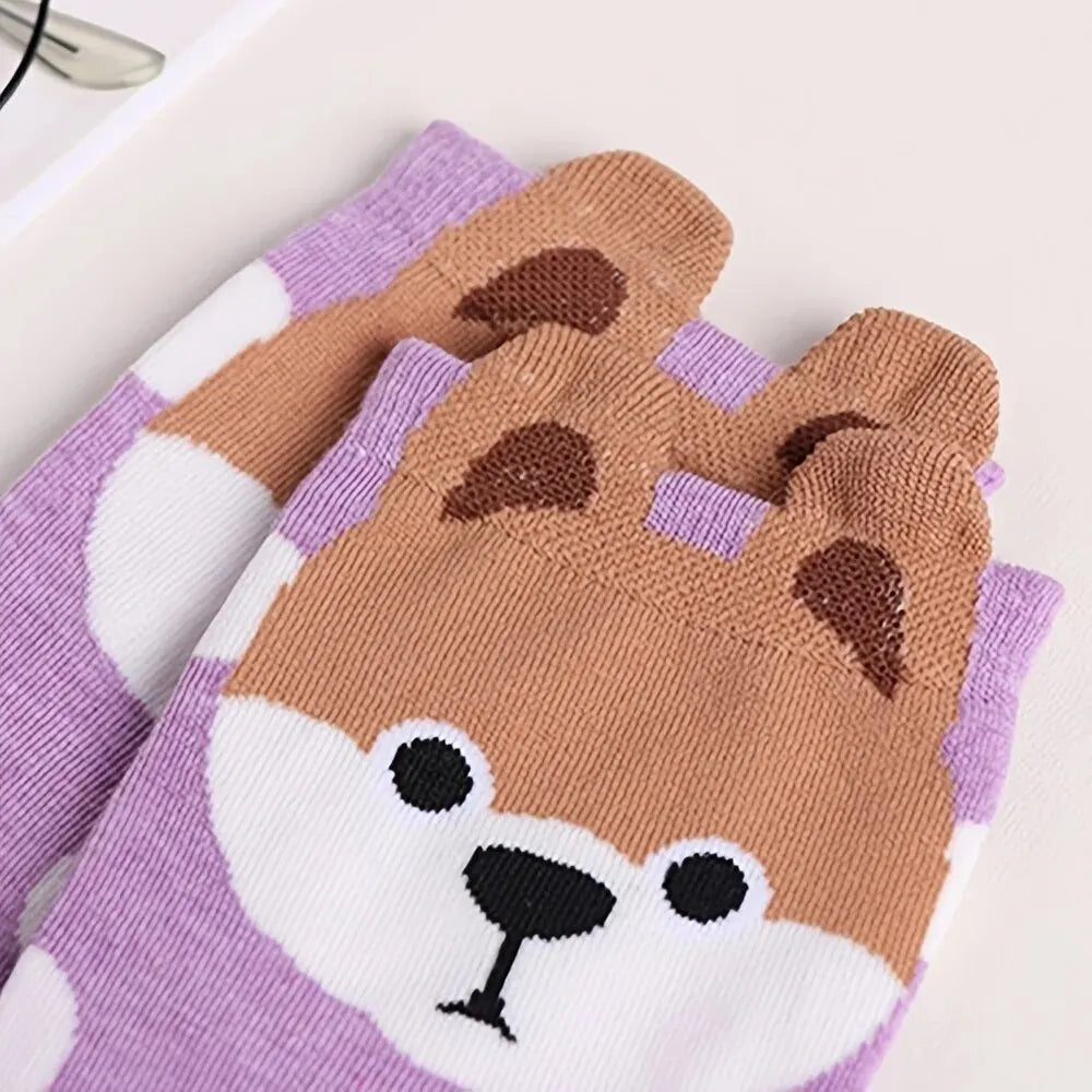 Cute Women's Cotton Socks – Fun & Cozy Animal-Themed Designs