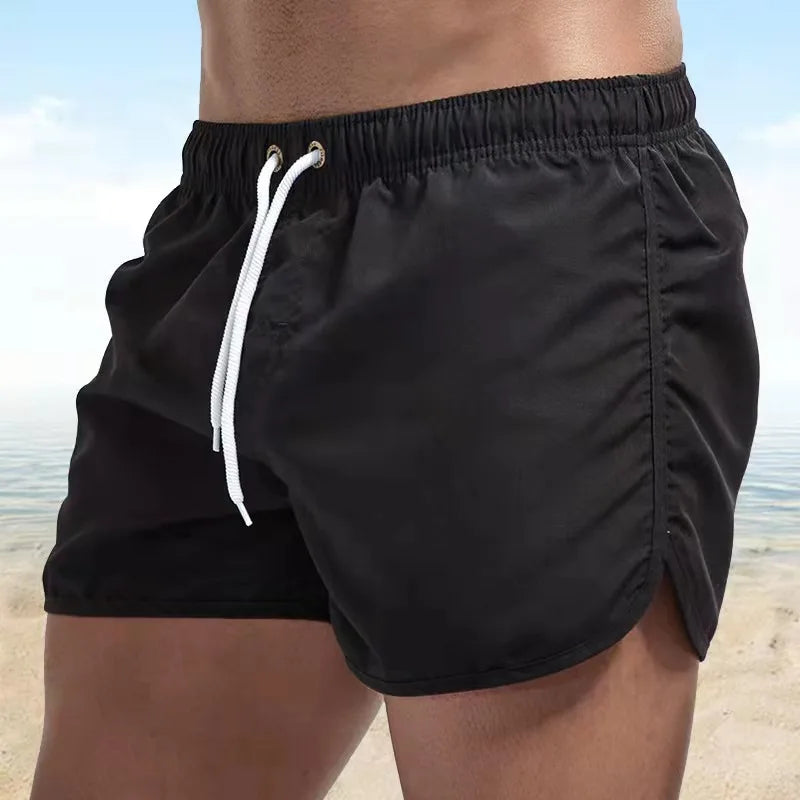 Men’s Colorful Swim Trunks – Suede Feel & Quick-Dry Comfort