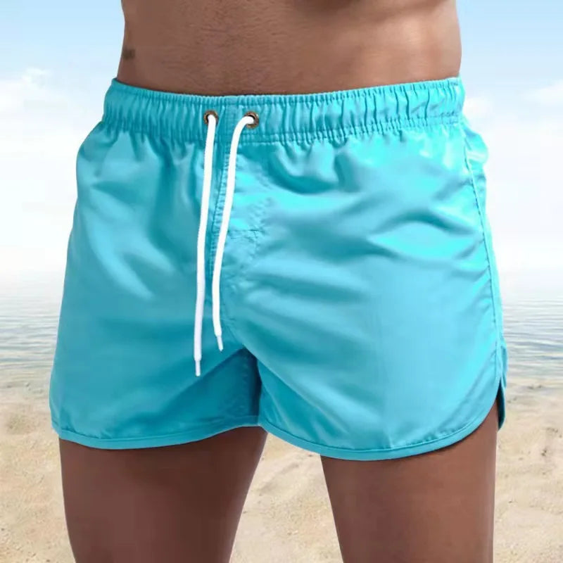 Men’s Colorful Swim Trunks – Suede Feel & Quick-Dry Comfort