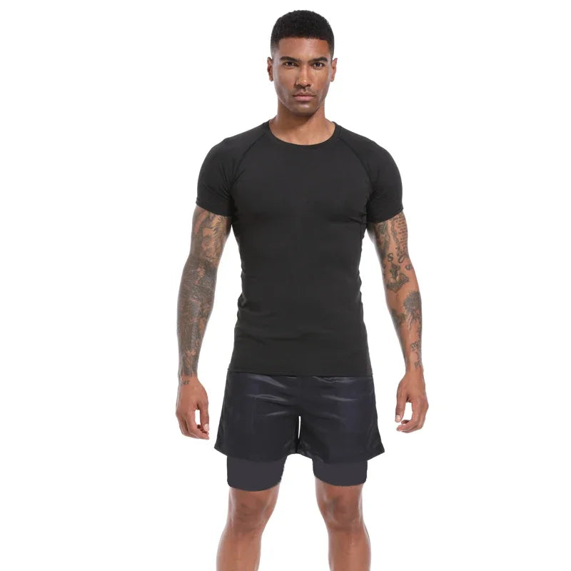 Men's Compression Shirt – Short Sleeve Workout Tee