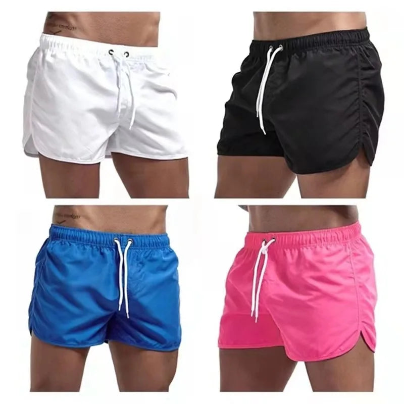 Men’s Colorful Swim Trunks – Suede Feel & Quick-Dry Comfort