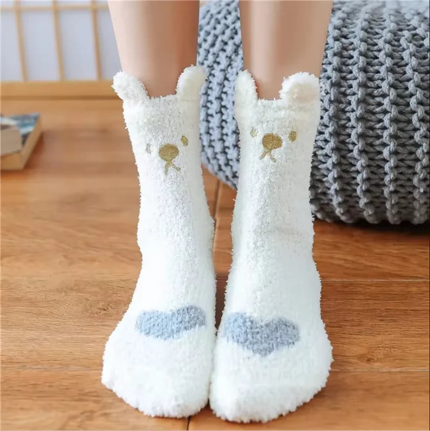 Cute Women's Cotton Socks – Fun & Cozy Animal-Themed Designs