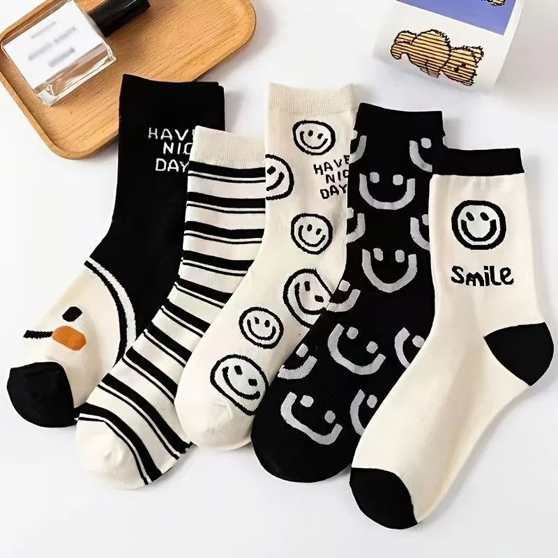 Cute Women's Cotton Socks – Fun & Cozy Animal-Themed Designs