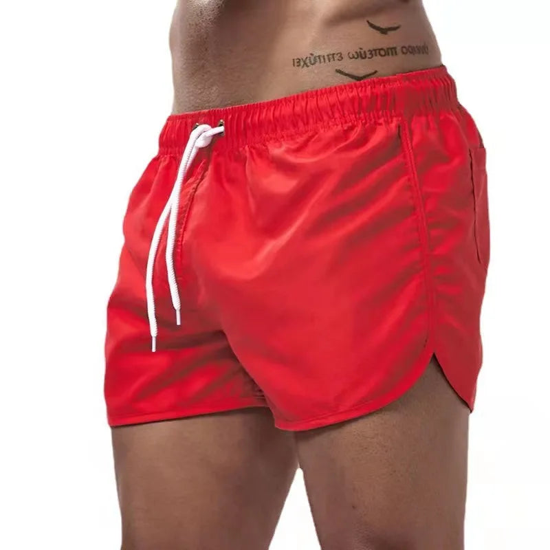 Men’s Colorful Swim Trunks – Suede Feel & Quick-Dry Comfort