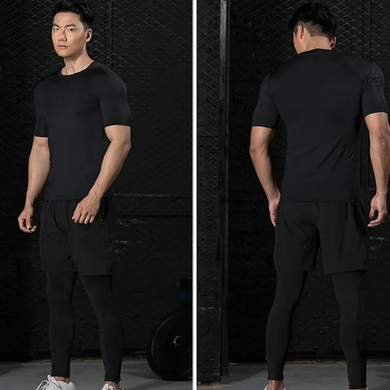 Men's Compression Shirt – Short Sleeve Workout Tee