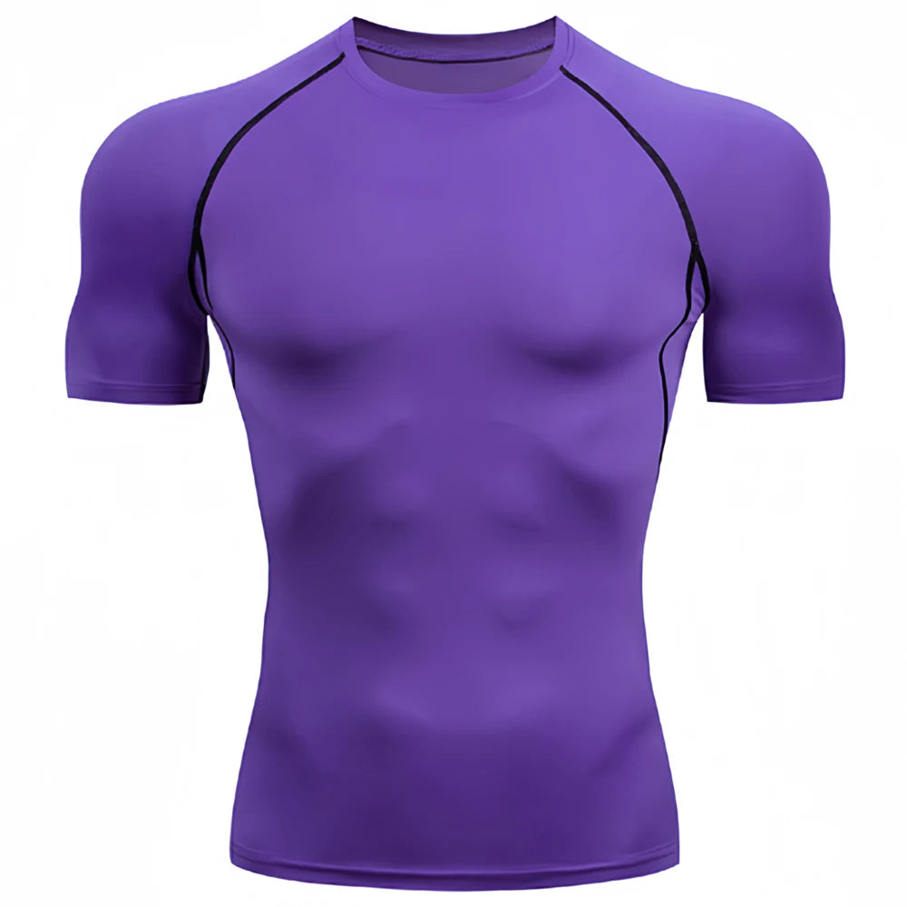 Men's Compression Shirt – Short Sleeve Workout Tee