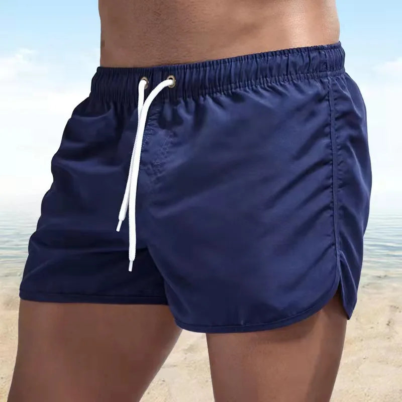 Men’s Colorful Swim Trunks – Suede Feel & Quick-Dry Comfort